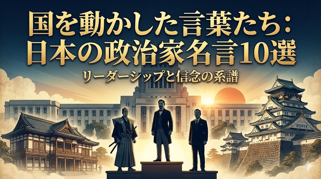 日本の政治家名言10選