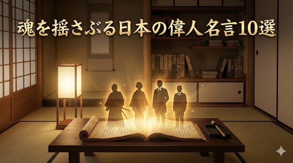 魂を揺さぶる日本の偉人名言10選