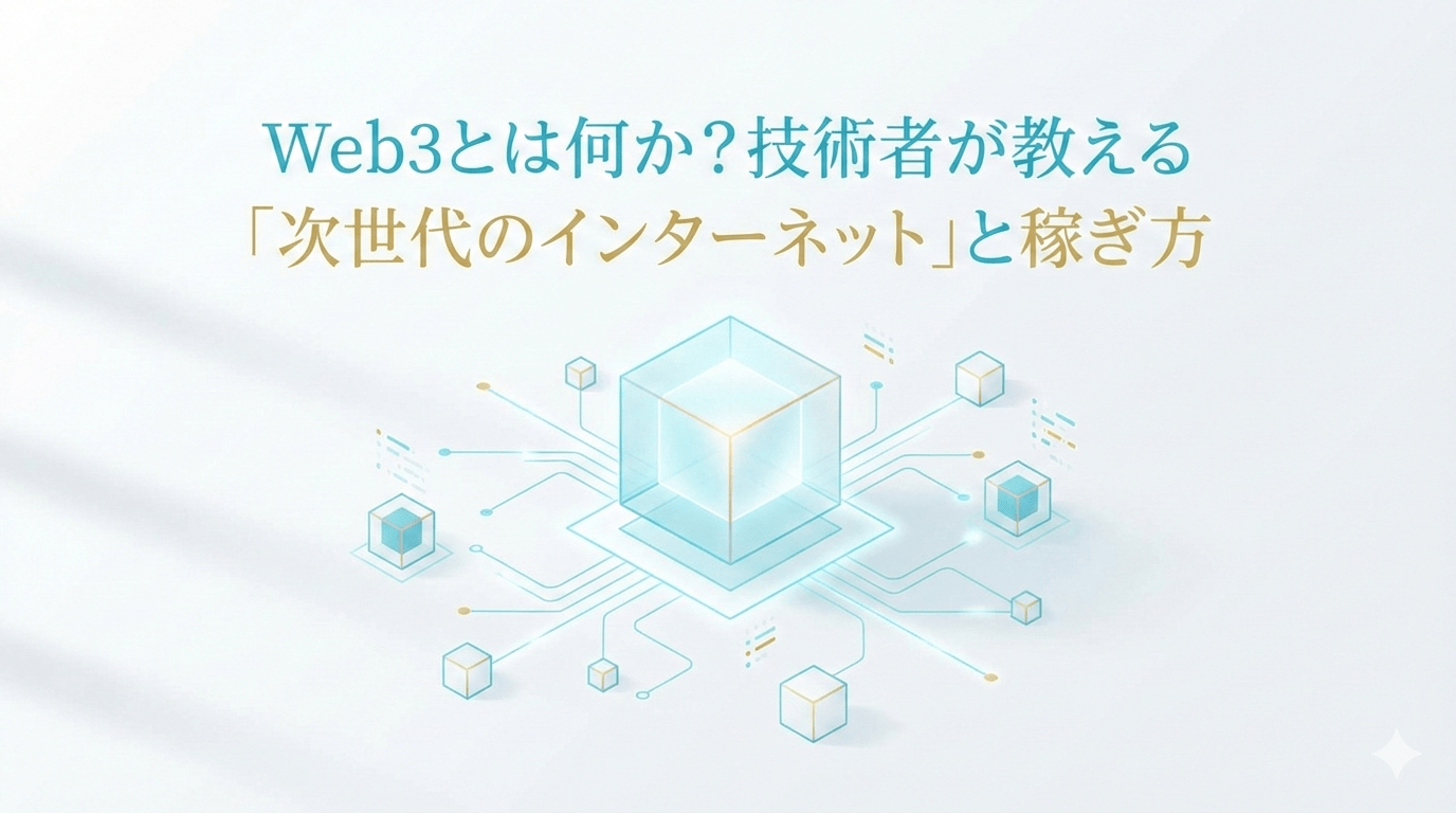 Web3とは何か？技術者が教える「次世代のインターネット」と稼ぎ方
