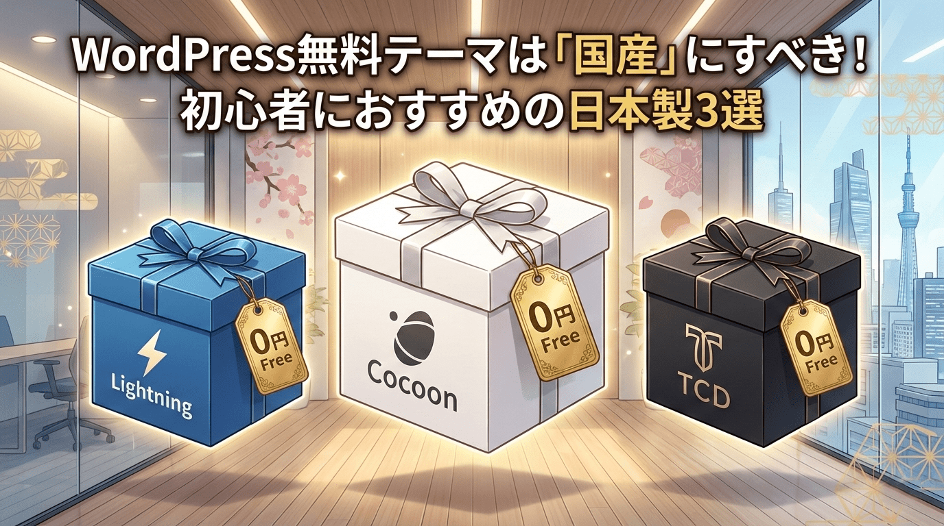 WordPress無料テーマは「国産」にすべき！初心者におすすめの日本製3選