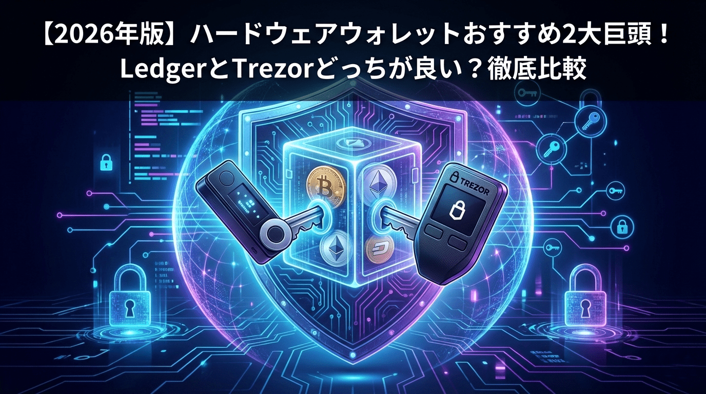 【2026年版】ハードウェアウォレットおすすめ2大巨頭！LedgerとTrezorどっちが良い？