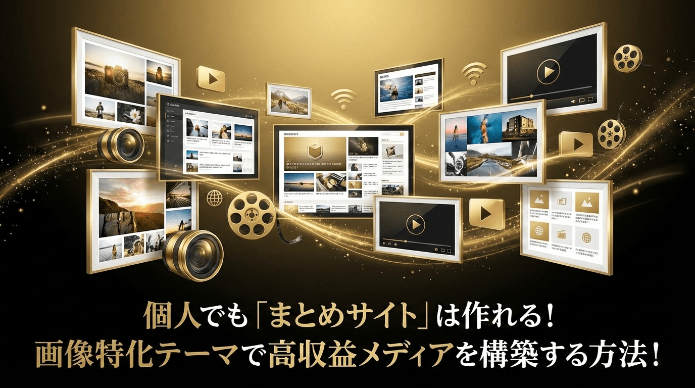 個人でも「まとめサイト」は作れる！画像特化テーマで高収益メディアを構築する方法